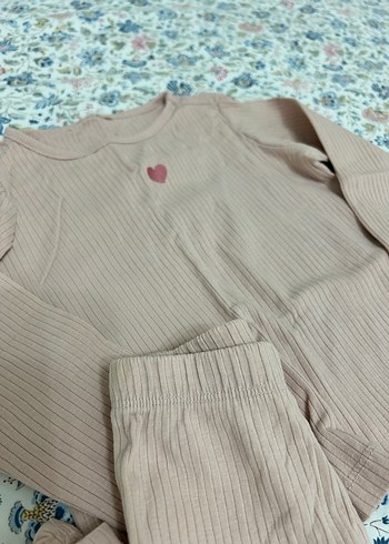 Bej Triko Bebek Kız Takımı Uzun Kollu - Görsel 2