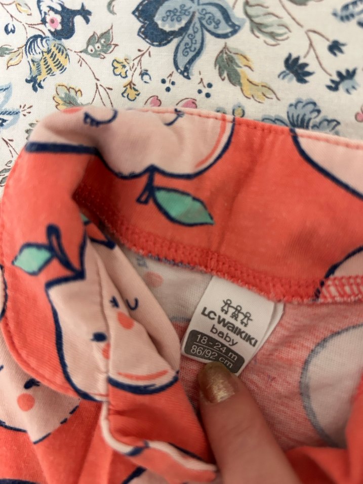 Kız Çocuk Kısa Kollu Düğmeli Pijama Takımı - Görsel 3