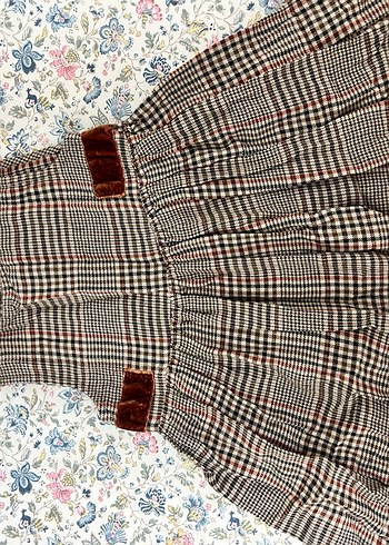 Kahverengi Desenli elbise - Görsel 2