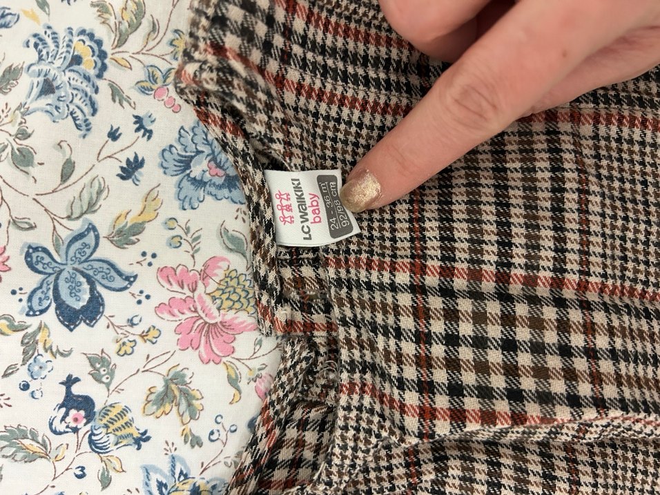 Kahverengi Desenli elbise - Görsel 3