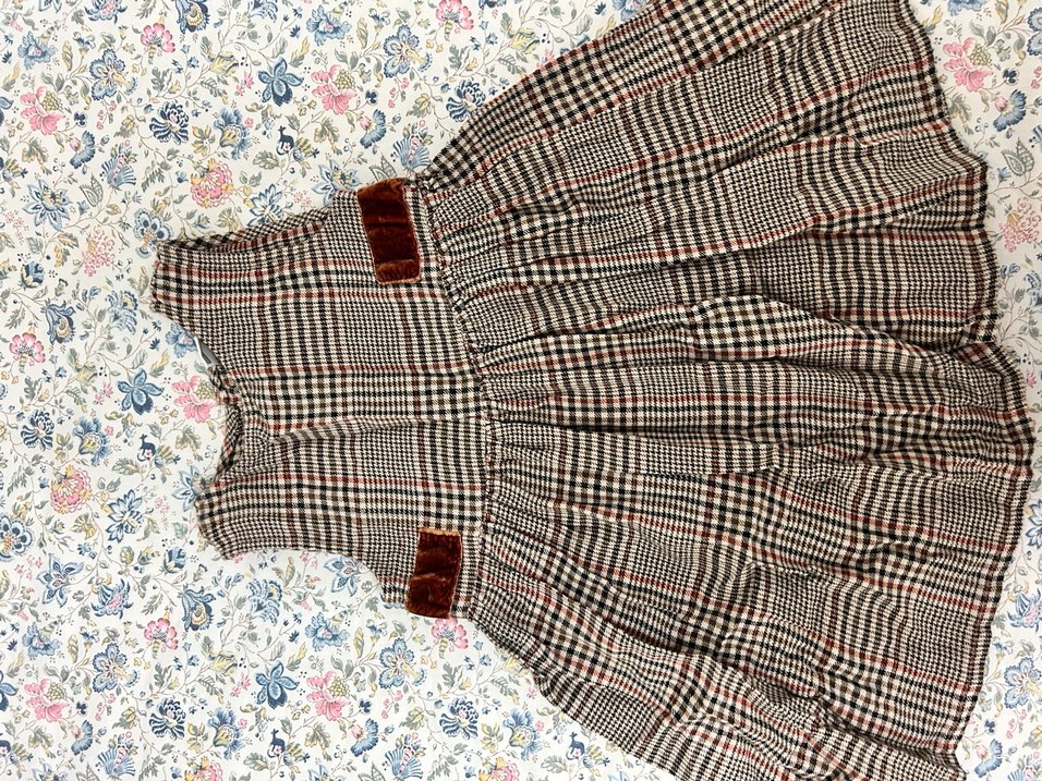 Kahverengi Desenli elbise - Görsel 2