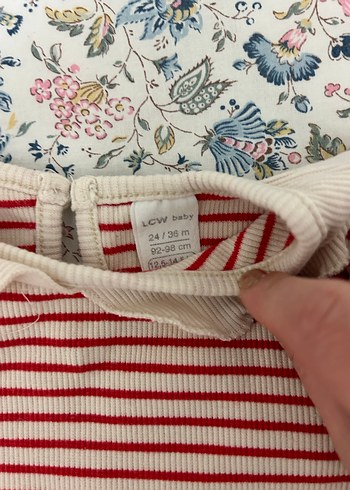 Kız Çocuk Kırmızı Çizgili Uzun Kollu Bluz - Görsel 2