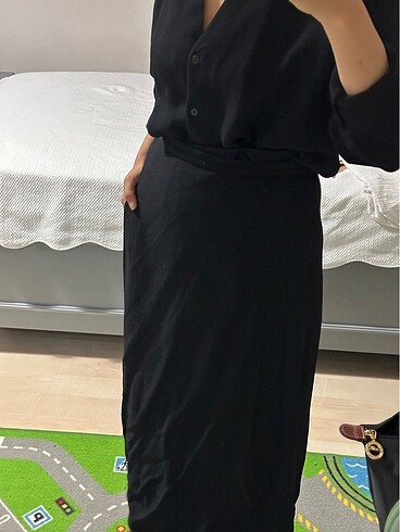 Massimo Dutti Siyah massimo sutti elbise