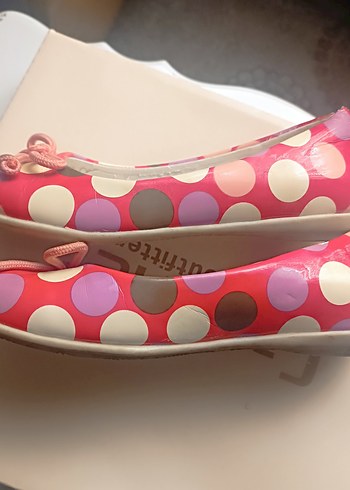 Puantiyeli Pembe Kız Babet Ayakkabı - Görsel 2