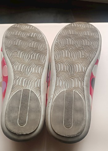 Puantiyeli Pembe Kız Babet Ayakkabı - Görsel 5