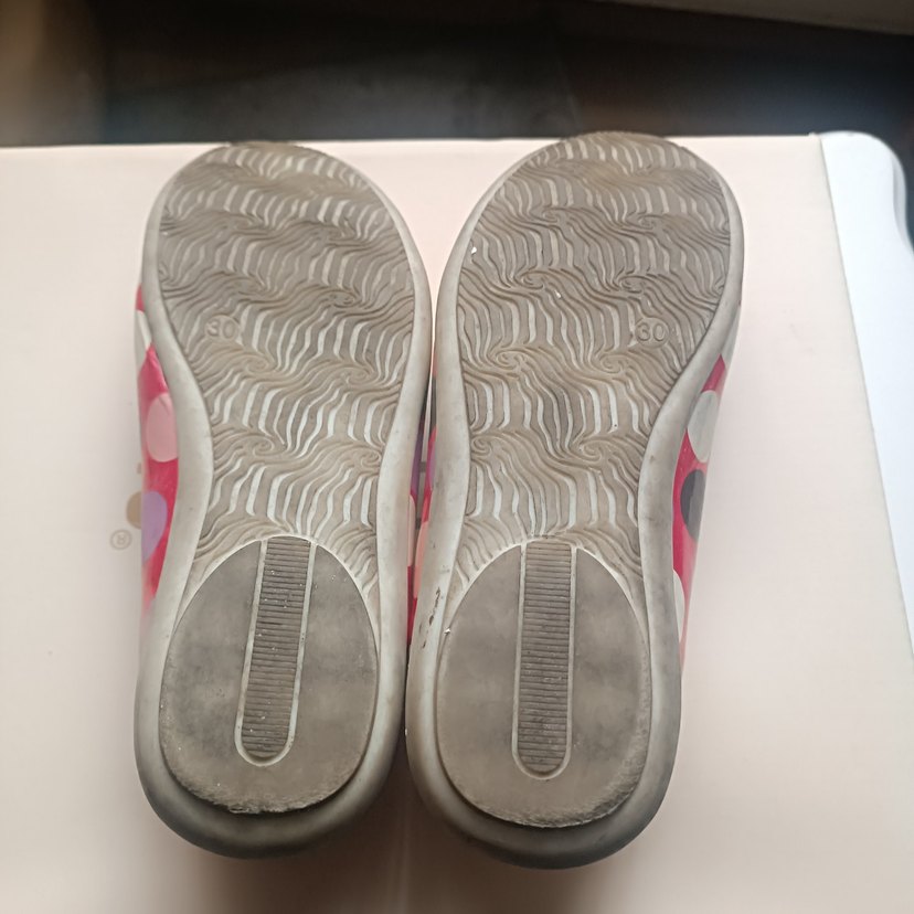 Puantiyeli Pembe Kız Babet Ayakkabı - Görsel 5