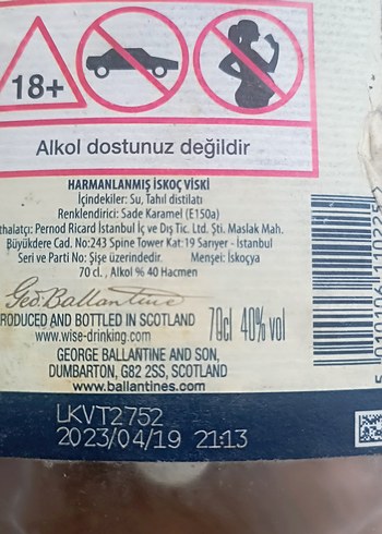 Ballantine's Scotch Viski Şişesi - Görsel 3