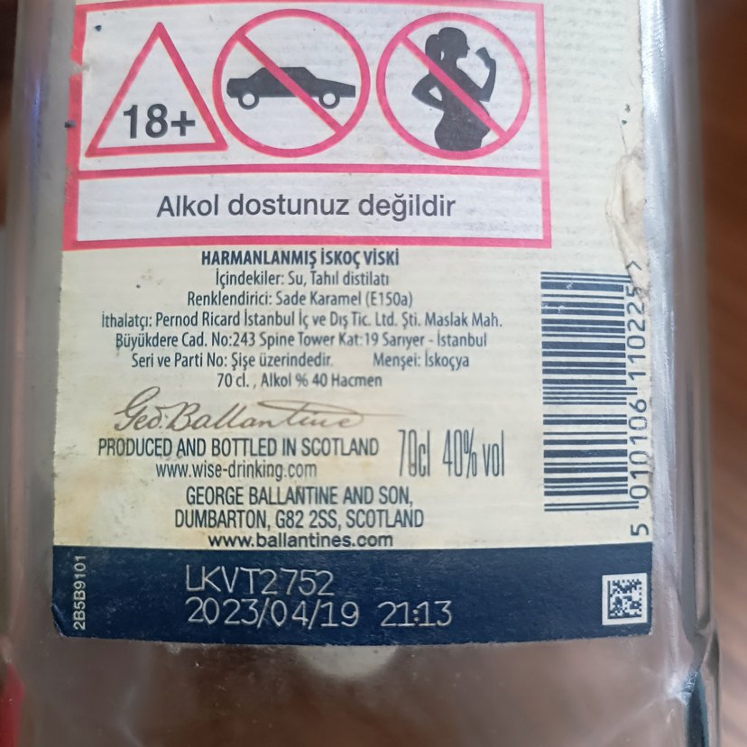 Ballantine's Scotch Viski Şişesi - Görsel 3