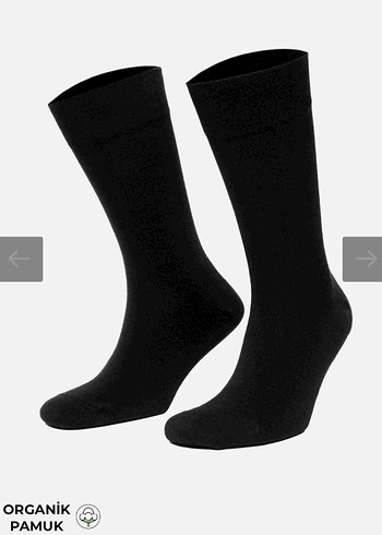 Misirli Organik Pamuk Siyah Erkek Çorap 6'lı - Görsel 5
