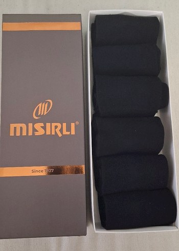 Misirli Organik Pamuk Siyah Erkek Çorap 6'lı - Görsel 2