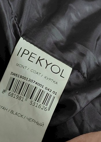 İpekyol Kadın Siyahi Uzun Kışlık Mont sıfır - Görsel 7