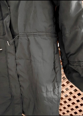 İpekyol Kadın Siyahi Uzun Kışlık Mont sıfır - Görsel 4