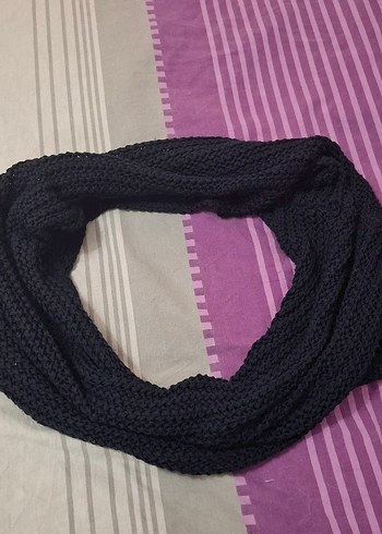 Siyah Kadın Örgü boyunluk - Görsel 4