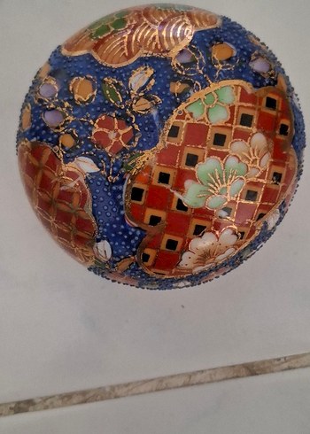 3 lü el boyaması japon kız figürlü dekoratif takım - Görsel 11