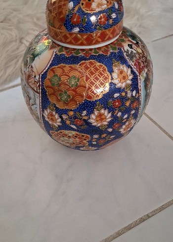 3 lü el boyaması japon kız figürlü dekoratif takım - Görsel 8