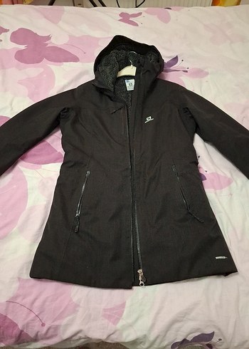 Salomon kadın su ve soğuk geçirmez orjinal 10 K mont - Görsel 4