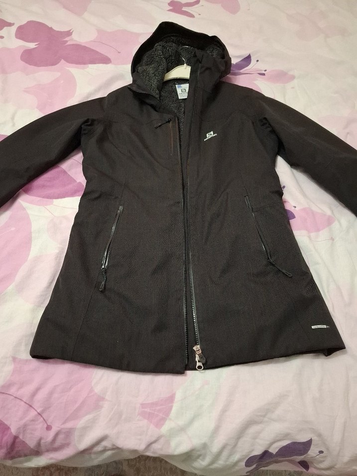 Salomon kadın su ve soğuk geçirmez orjinal 10 K mont - Görsel 5