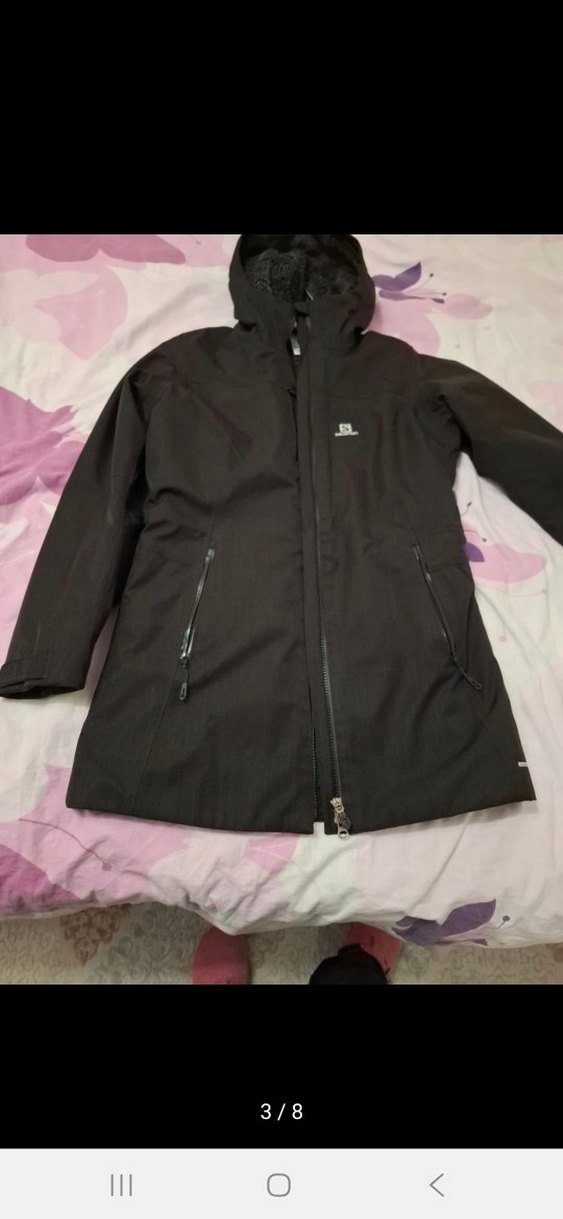 Salomon kadın su ve soğuk geçirmez orjinal 10 K mont - Görsel 2