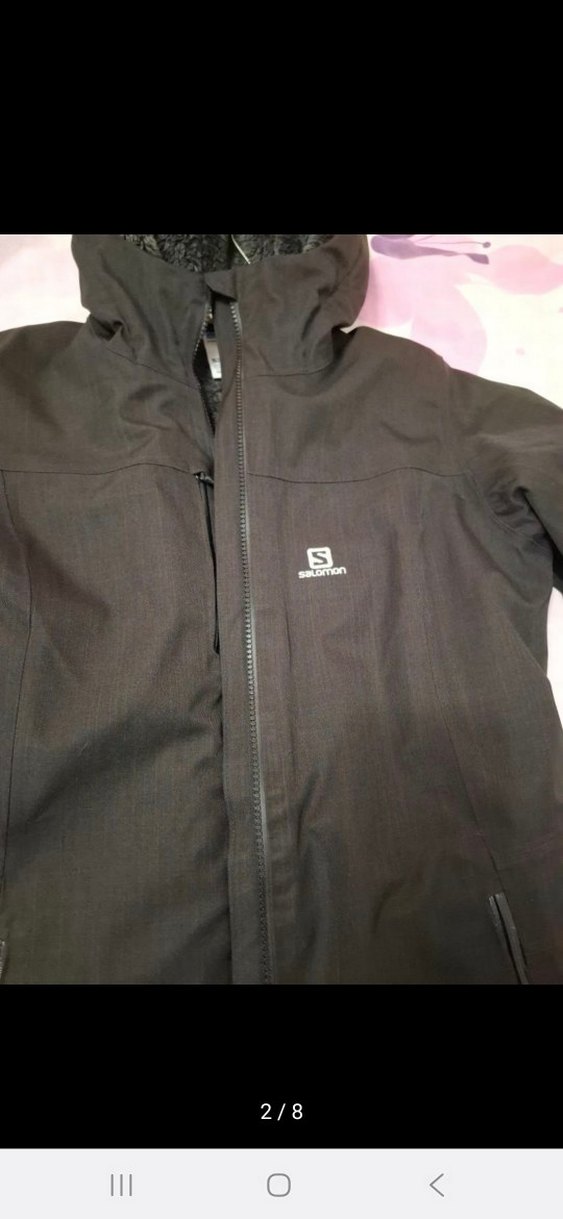Salomon kadın su ve soğuk geçirmez orjinal 10 K mont - Görsel 3