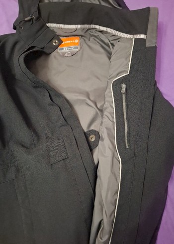 Merrel Kadın Siyah Uzun Fermuarlı mont - Görsel 8