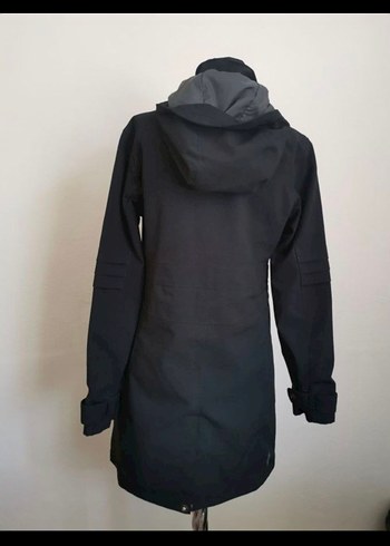 Merrel Kadın Siyah Uzun Fermuarlı mont - Görsel 3