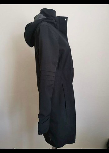 Merrel Kadın Siyah Uzun Fermuarlı mont - Görsel 4