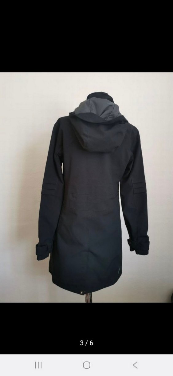 Merrel Kadın Siyah Uzun Fermuarlı mont - Görsel 3