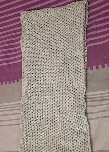 Gri Örgü Kadın boyunluk - Görsel 3