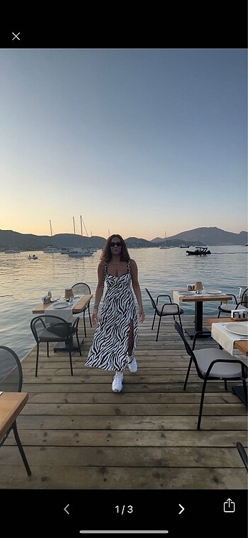 Yırtmaclı elbise Yeni