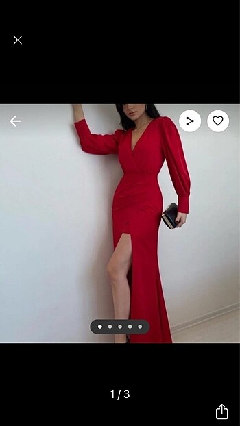 Diğer yırtmaçlı elbise