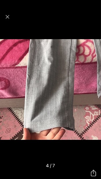 34 Beden gri Renk Koton pantolon