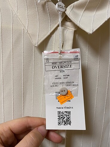 diğer Beden ten rengi Renk bej yazlık gömlek