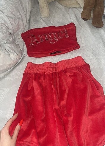 s Beden Fashion Tayt pembe babygirl takım taşlı ????