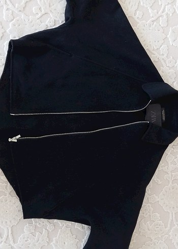 zara siyah yünlü ceket - Görsel 4