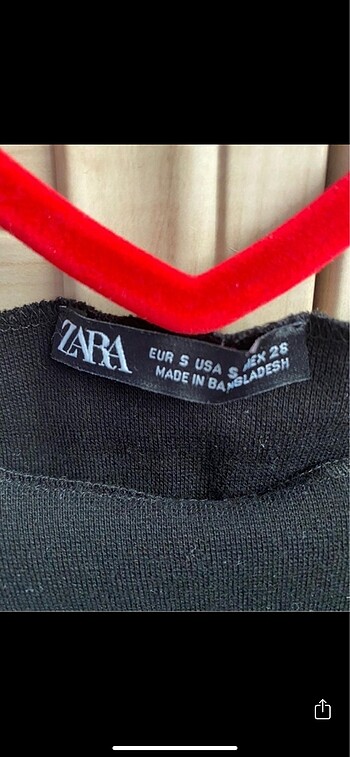 s Beden Zara siyah crop