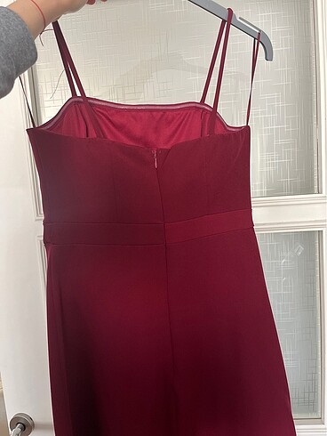 36 Beden bordo Renk Trendyolmilla Abiye Elbise
