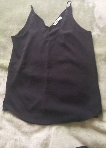 Siyah V Yaka Fermuarlı Hamile Bluzu - Görsel 4