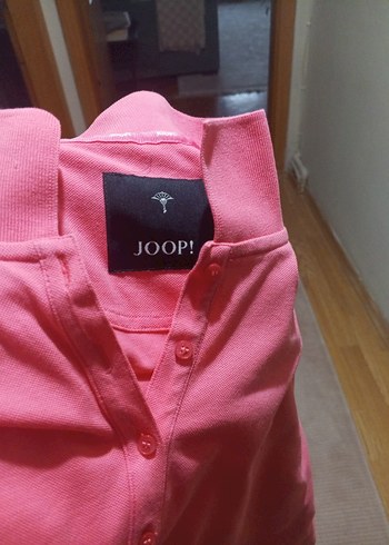 Pembe Düğmeli Kısa Kollu Hamile Tişörtü - Görsel 4