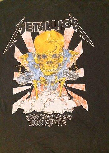 Metallica Baskılı Siyah Hamile Tişörtü - Görsel 2