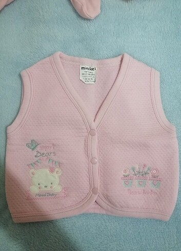 Kız bebek yelek 