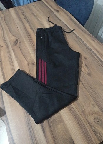 Bordo Siyah Kapüşonlu Fermuarlı Erkek Eşofman Takımı - Görsel 6