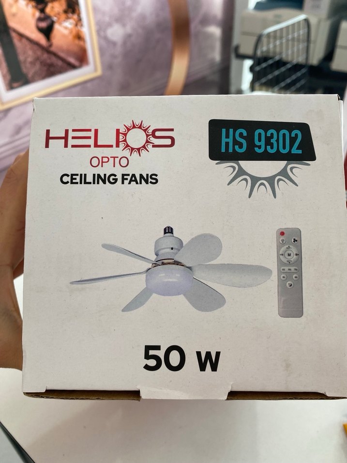 Helios Beyaz Tavan Vantilatörü 50W Kumandalı - Görsel 4