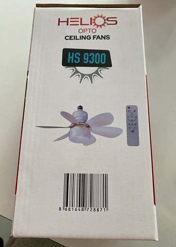 Helios HS9300 Beyaz Tavan Vantilatörü 36W - Görsel 2