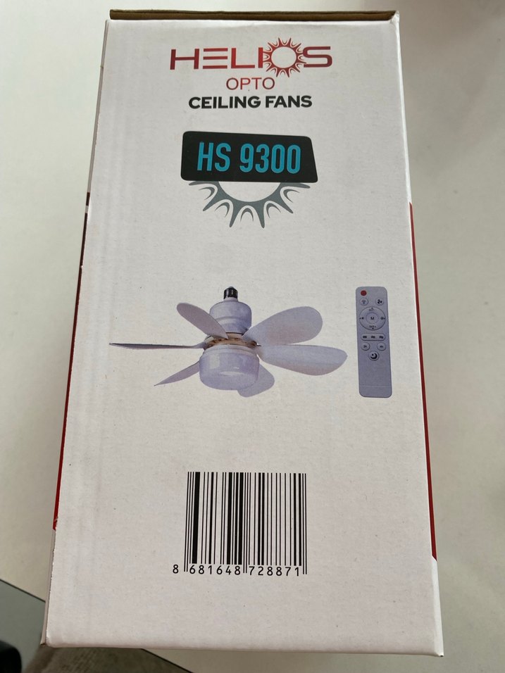 Helios HS9300 Beyaz Tavan Vantilatörü 36W - Görsel 2