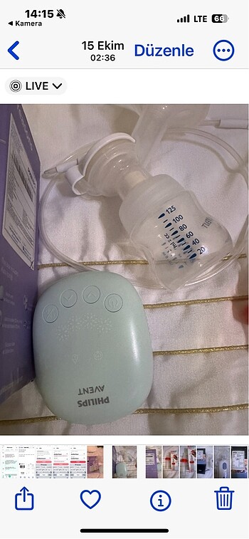 philips avent süt pompası