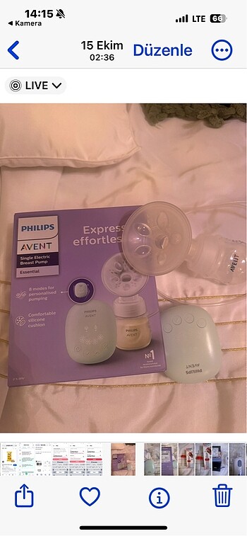  Beden philips avent süt pompası