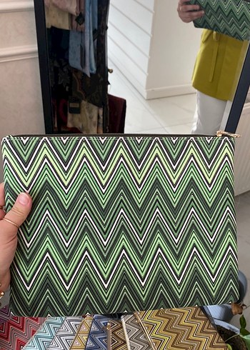 Renkli Kadın Clutch Çanta
