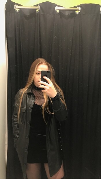 xs Beden Bershka Deri Trençkot