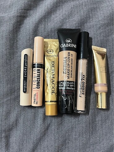 Beden Çeşitli concealer ve kapatıcılar