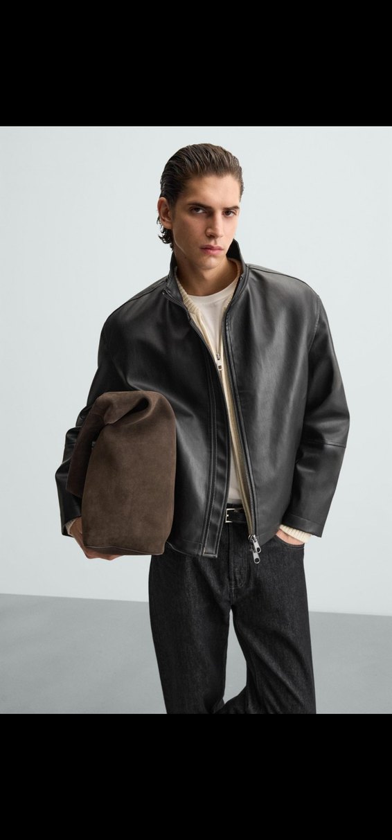 ZARA SİYAH DERİ CEKET 2025 SEZONU VİRAL CEKET - Görsel 3